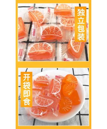 Sour and Sweet Fruit Orange Flavor Toffee Orange Hard Candy Chewing Candy Preserved Fruit Sweets Snacks Candy Snacks Wedding Candy Desserts Casual Snacks gift pack (250g (about 30 pieces)) - Buy Online on GoSupps.com