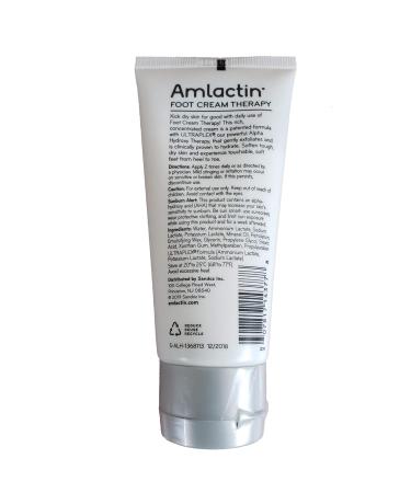 AmLactin Foot Repair Cream | Smooth Rough Dry Feet | Alpha-Hydroxy Therapy | Lactic Acid | Softens Dry Skin | Fragrance-free | 3 Ounce - Buy Online on GoSupps.com