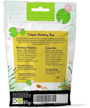 Love Wildlife Tadpole Food Twin Pack 2 x 80g Newts Frogs Toads - Buy Online on GoSupps.com