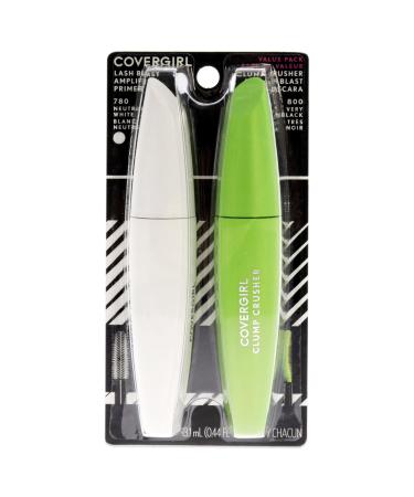COVERGIRL Clump Crusher Mascara & Lash Blast Amplify Eyelash Primer Pack 1 count Mascara Volume Mascara Volume and Length Mascara Lengthening Mascara Double the Volume Instant Lash Boost - Buy Online on GoSupps.com
