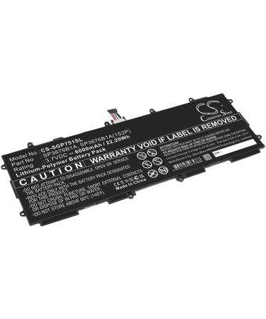 3.7V 6000mAh GH43-03562B SP3676B1A SP3676B1A(1S2P) Battery Replacement for SCH-I915 GT-N8000 SGH-I497 10.1 LTE GT-P5113 GT-N8013 GT-P7510 SCH-i925U SGH-T859 GT-P5110 Tab 2 10.1 SCH-i925