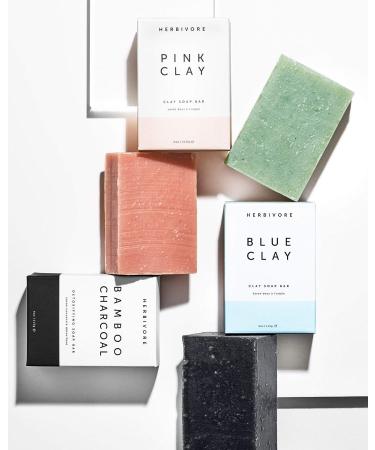 HERBIVORE Bamboo Charcoal Detoxifying Soap Bar - 4 oz | Cleanses, Exfoliates, Suitable for All Skin Types - Buy Online on GoSupps.com