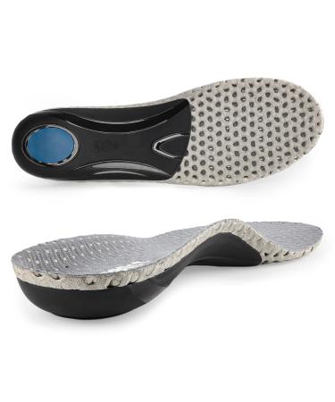 Riemot Orthopedic insoles for women High footrest heel spur Insoles Comfort Shoe inserts for flat feet plantar fasciitis foot pain gray size 37 gray 37
