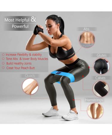 Islero Fitness EVO Resistance Band - Non Slip Premium Fabric Design - Purple - Ideal for Legs, Booty, Glutes, Hips - Yoga, Home Fitness - Single Band - Buy Online on GoSupps.com