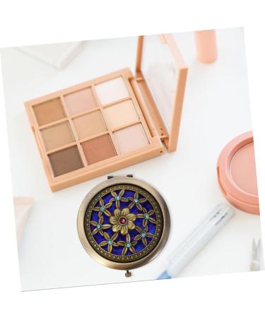 Beaupretty Vintage Pocket Mirror - Double-Sided Round Compact Folding Makeup Mirror (Random Style) - Perfect Travel Accessory - Buy Online on GoSupps.com
