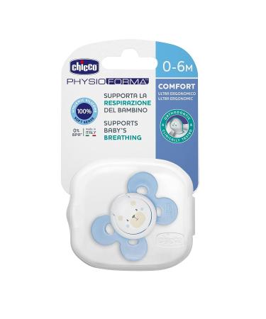 Chicco Soother Physio Comfort Boy Silicone 0-6M | Best Baby Pacifier - Buy Online on GoSupps.com