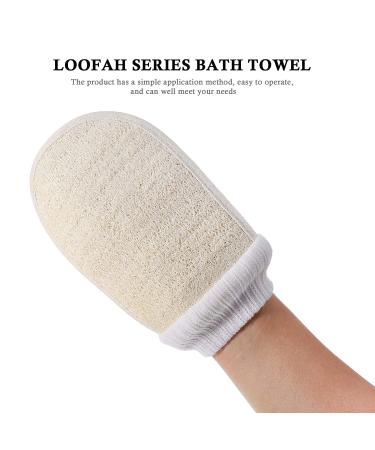Cabilock 2pcs Loofah Exfoliating Gloves Pad Body Washing Mitts Loofah Scrubbers for Men Women Spa Shower Bath Towel 13x20x0. 5cm - Buy Online on GoSupps.com