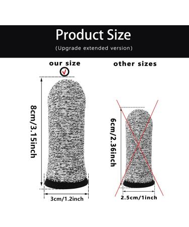 Zxfuture 12PCS Cut Resistant Finger Cots Sleeves Gloves - Thumb Protectors for Handicrafts - Reusable Finger Covers for Cutting - Craft Protector (Pack of 12) - Buy Online on GoSupps.com