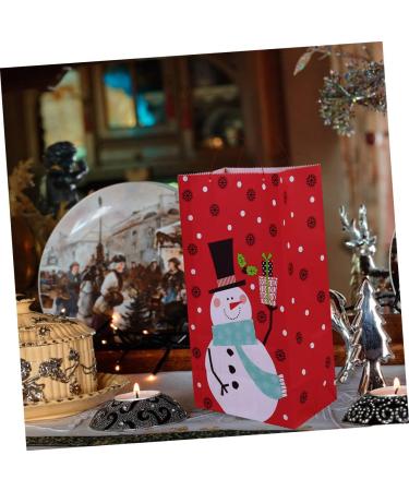 LALAFINA 20pcs Christmas Paper Bag Candy Bags Cute Christmas Goodie Bag Christmas Candy Pouch Kraft Paper - Buy Online on GoSupps.com