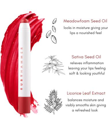 Ruby Hammer Nude Lip Serum Balm - Nude - Smooth & Hydrate Your Lips With Our Instantly Nourishing Solid Serum Lip Balm - Quickly Absorbed & Vitamin-enriched To Protect & Restore Dry Chapped Lips - Buy Online on GoSupps.com