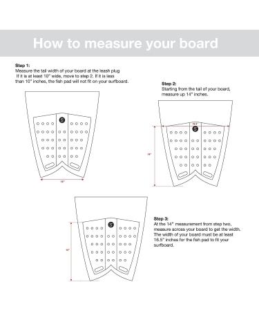 SYMPL Surf Traction Pad - 3-Piece Set for Wide Fish & Grovel Boards | Maximum 3M Grip | Ideal for Skimboards & Wakesurfs - Buy Online on GoSupps.com