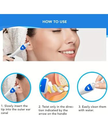 Soft Silicone Ear Wax Remover Tool - Reusable Kit with 16 Replacement Heads for Easy Ear Cleaning & Care - Buy Online on GoSupps.com
