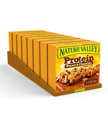 Nature Valley Protein Peanut & Chocolate Gluten Free Cereal Bars 4 x 40g (Pack of 8 total 32 Bars) & Crunchy Granola Bars Variety Pack of 40 Bars - Buy Online on GoSupps.com