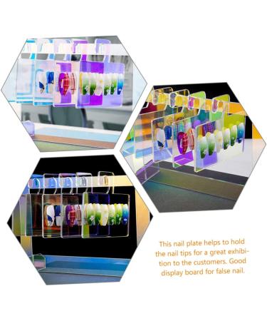 Ipetboom 1 Set Nail Display Board Nail Tip Display Stand Nail Molding Gel Polish Display Board Nail Display Stand Nail Art Tool Nail Tips Display Holder Nail Decor Manicure Sample Acrylic - Buy Online on GoSupps.com