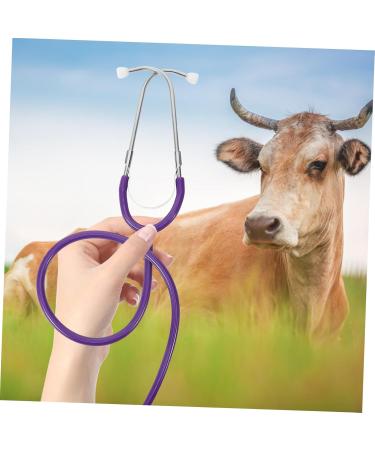 Sosoport Lightweight Livestock & Pet Stethoscope - Convenient Household Veterinary Tool in Purple Rubber - Buy Online on GoSupps.com