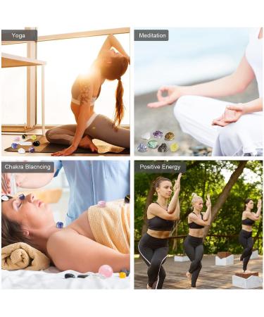 28 Pc Healing Crystals Set: Real Stones Kit for Energy, Meditation, Yoga - Tumbled & Raw Chakra Stones, Crystal Ball, Pendulum, Selenite - Buy Online on GoSupps.com