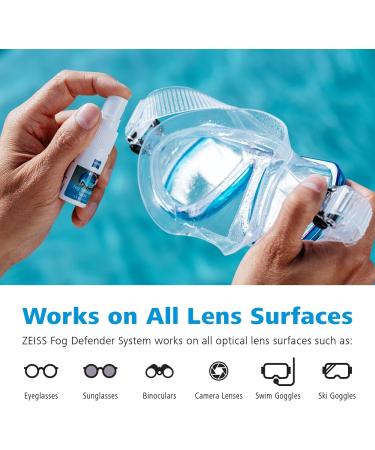 Zeiss Fog Defender System Anti-Fog Kit for Glasses - 2 Pack with Spray Bottles & Microfiber Cloths - Buy Online on GoSupps.com