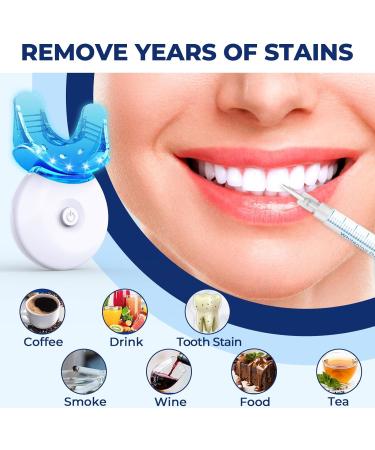 Teeth Whitening Kit - Bleaching Teeth Set | LED Gel Tooth Bleach for Whiter Teeth (24ml) - Buy Online on GoSupps.com