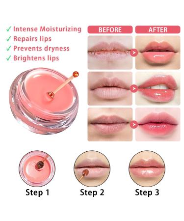 3 PCS Bee Lip Balm Honey Pot Watermelon & Cherry & Strawberry Lip Mask Overnight Propolis Moisturizing Lip Balm Hydrating Prevention Dry and Crack Lip Scrubs Exfoliator Lip Wrinkle Care (Set C) - Buy Online on GoSupps.com