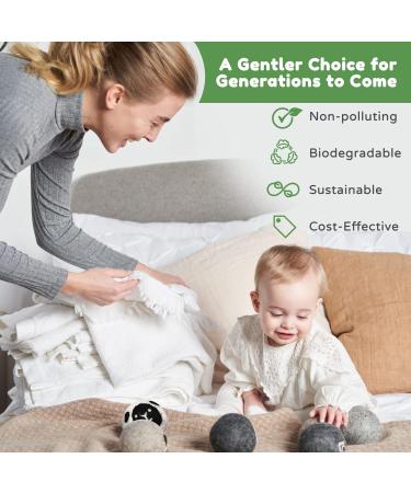 Wooly Heroes Dryer Balls - 100% Organic Wool - Eco-Friendly & Sustainable - Dry 1,000 Loads (Baby Cow & Friends) - Buy Online on GoSupps.com
