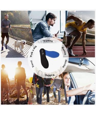 Memory Foam Insoles for Women | Cushioned Comfort Insoles for Sneakers Trainers Work Boots & Walking Shoes - Size US 9 Black - Buy Online on GoSupps.com
