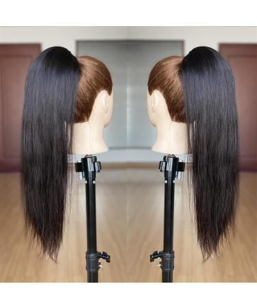 Ponytail Extension 12-26 Inch Wrap Around Ponytail Hair Straight Ponytail Extension Real Human Hair Extensions Natural Black Clip in Brazilian Remy Ponytail Hairpieces Ponytail Hair Extension (Color 18inches 100g Straight - Buy Online on GoSupps.com
