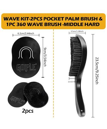 Wave Pomade for Men - Strong Hold Hair Cream for 360 Waves | Easy Wash Moisture & Control | Includes Brush & Silky Durag - Buy Online on GoSupps.com
