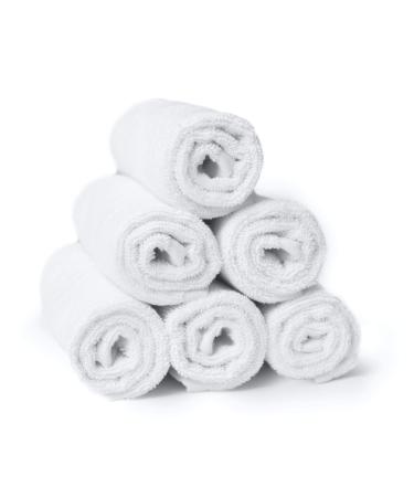 RosenSoft Oversized Wash Clothes-16x14 in Extra Large Wash Cloths for Body and Face  Hand Gym Spa- Fingertip Towels for Bathroom  Bath Towel Set  100% Turkish Cotton Thick and Absorbent (White  6) White 6 - Buy Online on GoSupps.com