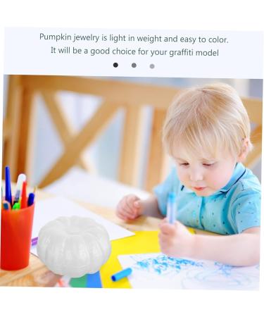 NUOBESTY 10pcs Foam Simulation Pumpkin Ornament Artificial Foam Pumpkins Durafoam Pumpkin Set Child Mini White 10X10CM - Buy Online on GoSupps.com