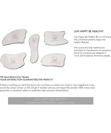 Titanium Gua Sha Scraping Massage Tool Set for Physical Therapy - Reduce Muscle Pain, Myofascial Release, Scar Tissue Breaking - 5 Piece Set - Buy Online on GoSupps.com