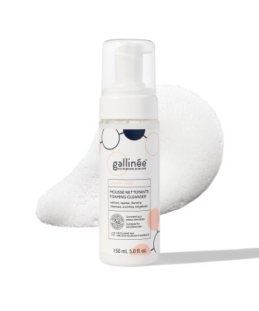 Gallin e - Mousse Nettoyante Visage - Nettoyant Visage base d'Acide Lactique & Pr biotiques - Soin Visage Test Dermatologiquement - Fabriqu en France - Disponible en Format Voyage 150 ml (Lot de 1)