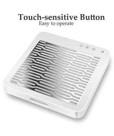 AONOLOVO Nail Dust Collector | Adjustable Suction | Upgraded Powerful Nail Vacuum Dust Extractor for Acrylic, Gel, Dip Nails | Includes Cuticle Nail Pusher - Buy Online on GoSupps.com