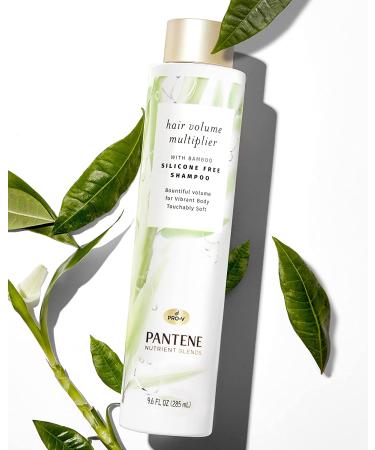 Pantene Volumizing Shampoo with Bamboo Nutrient Blends - 9.6 Fl Oz | Pack of 4 Hair Volume Multiplier Shampoo - Buy Online on GoSupps.com