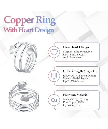 Jecanori Titanium Steel Magnetic Bracelets and Rings Set for Women with Ultra Strength Magnets - LH-Colorful | Includes Removal Tool and Gift Box - Buy Online on GoSupps.com