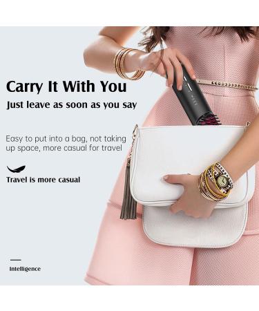 Buy Cordless Hair Straightener Brush - Portable Mini Straightening Brush with Ceramic Coating Negative Ion Technology Anti-Scald USB C Rechargeable for Travel - Lightweight & Easy to Carry - Buy Online on GoSupps.com