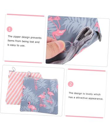 FOYTOKI 4pcs Napkin Storage Bag & Coin Purse | Multi-function Organizer for Menstrual Pads & Makeup | Suitable for Ladies & Child Care - Buy Online on GoSupps.com