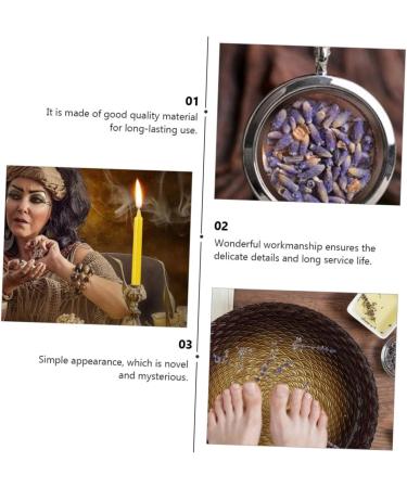1 Set Witchcraft Candle & Wiccan Supplies - DIY Kits with Dried Flowers Meditation Accessories & Handmade Jewelry Materials - Buy Online on GoSupps.com