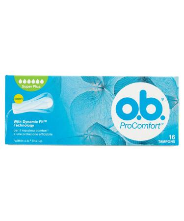 O.B.-Tampons Super Plus Easy and Reliable Protection - 16 Pieces)
