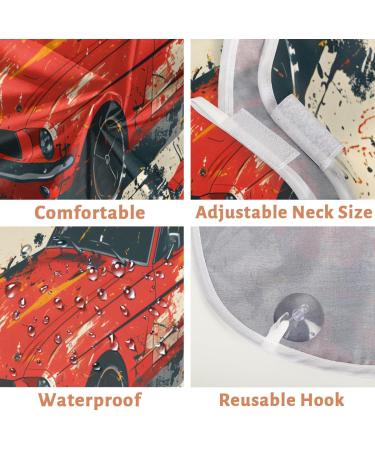 Red Racing Cars Beard Bib Apron | Beard Hair Catcher for Men | Perfect Gift for Dad Husband | Fathers Day Anniversary Christmas | 2 Suction Cups Included - Buy Online on GoSupps.com