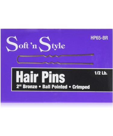 Burmax Soft 'N Style Bronze Hair Pins (HP65-BR) - High-Quality Hair Accessories - Buy Online on GoSupps.com