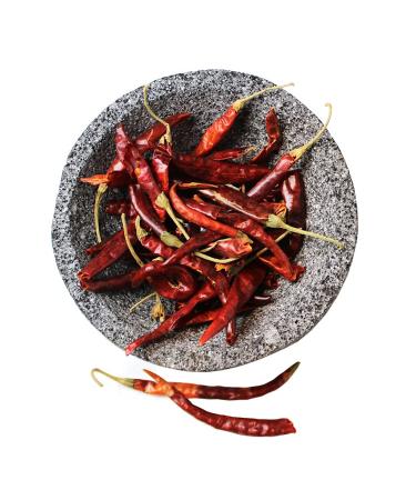 El Molcajete Arbol Chile Whole Dried - 8 oz | Versatile for Mexican Recipes, Tamales, Salsa, Chili, Meats, Soups, Stews & BBQ - Buy Online on GoSupps.com