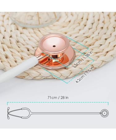 Clairre Rose Gold Stethoscope - Dual Head for Cardiology, Ideal Gift for Doctors and Nurses - Medical Diagnostic Tool for Clinical and Home Health Use - Buy Online on GoSupps.com