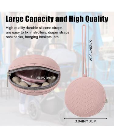 Buy BPA-Free Silicone Pacifier Box Set - Portable 2 Pack Storage in Purple & Pink | Perfect for Travel - Buy Online on GoSupps.com