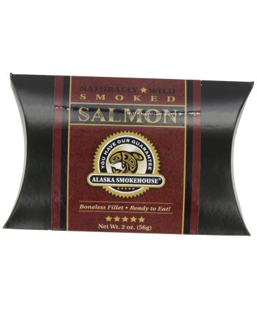 Alaska Smokehouse Smoked Fillet In A Black Box With A Crimson Wrap, Salmon, 2 Ounce 2 Ounce (Pack of 1)