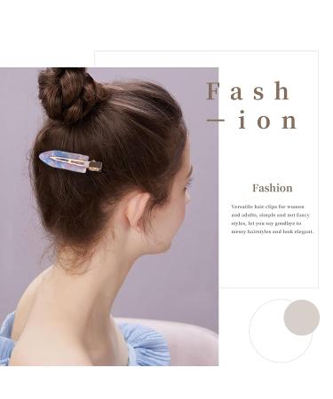 Cptots 12PCS No Bend Hair Clips | Creaseless Acrylic Resin Clips for Makeup & Styling | Hair Barrettes for Women - Style04 - Buy Online on GoSupps.com