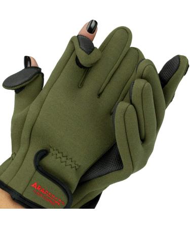 Thermo Fishing Gloves Spin | Neoprene Fishing Gloves for Anglers | Olive Fishing Gloves 3XL - Ultimate Comfort & Grip - Buy Online on GoSupps.com