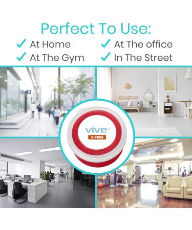 Vive Therapy Putty Occupational Hand Tools (2 Pack) - Sensory Stress Relief for Finger Pain, Grip Strength, and Rehab - X-firm Red for Adults and Arthritis - Buy Online on GoSupps.com