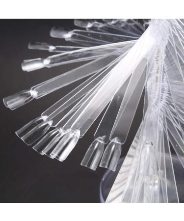 Huhebne Fan Shape Display Stand Holder for 120pc Nail Art Board Tips Stick - Buy Online on GoSupps.com