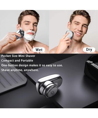 Mini Portable Electric Shaver for Men | USB Rechargeable LCD Screen | 2024 Pocket Size Razor for Home Car & Travel - Buy Online on GoSupps.com