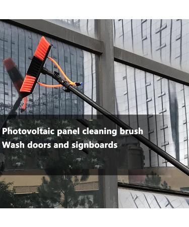 Window Cleaning Water-Fed Pole 3.6m-7.2m Window Telescopic Cleaning Brush with 4 Water Outlets and 55cm Brush Head Adjustable 180 Angle Save Time and Energy for Photovoltaic Panels - Buy Online on GoSupps.com